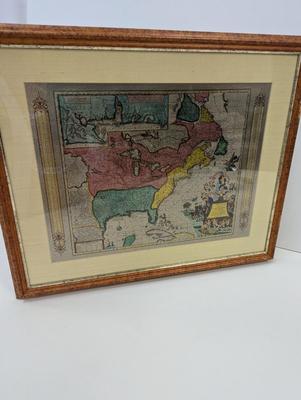 Mercator's Famous World Map Reproduced In Color Foil-Etch