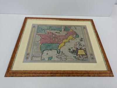 Mercator's Famous World Map Reproduced In Color Foil-Etch