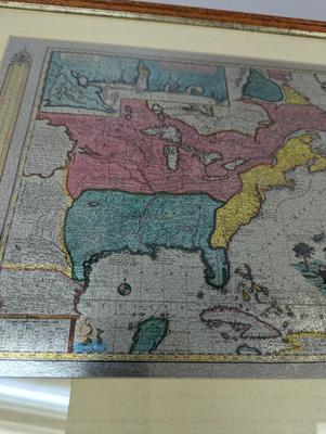 Mercator's Famous World Map Reproduced In Color Foil-Etch