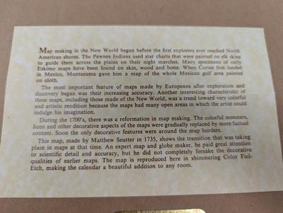 Mercator's Famous World Map Reproduced In Color Foil-Etch