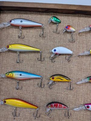 Fishing Lures Shadow Box