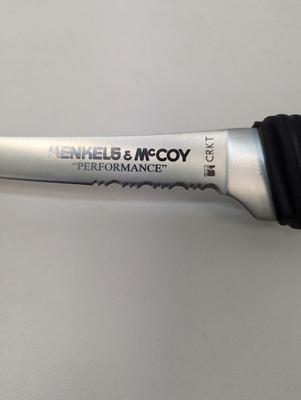 Henkels & McCoy Kommer's Big Eddy Hollow & Taper Ground Blades Knife With Sheath