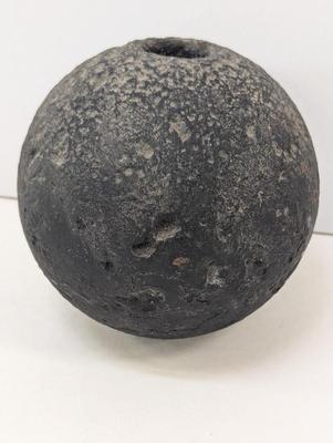 Old Mortar Shell Approx 4.5" In Diameter & Approx 7.5 Pounds