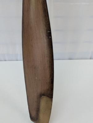 Brown Metal Industrial Airplane Propeller Wall Decor