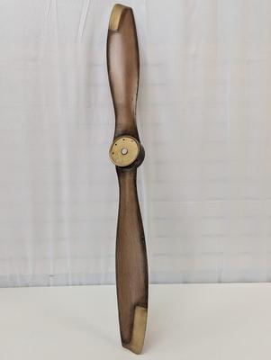 Brown Metal Industrial Airplane Propeller Wall Decor