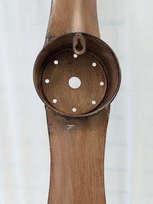 Brown Metal Industrial Airplane Propeller Wall Decor