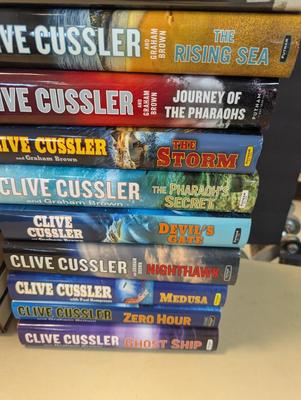 Used Clive Cussler Hardback Collection Choice 1