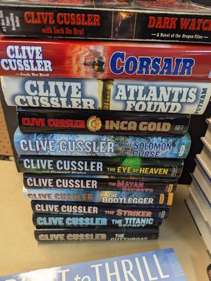 Used Clive Cussler Hardback Collection Choice 4
