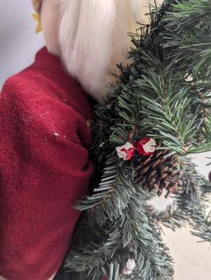 Approx 58 1/2" Santa Metal/Wood