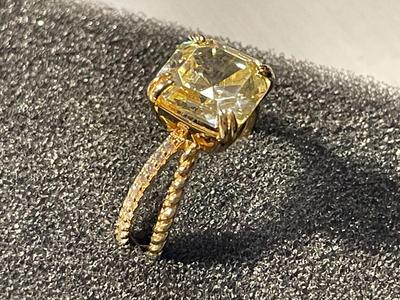 New Never Worn BBJ Designer Gold-toned/Sterling Silver .925 Cocktail CZ Ring Size-8 as Pictured. FREE DOMESTIC SHIPPING.