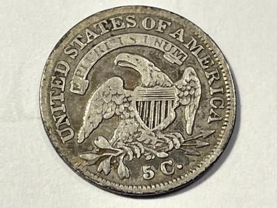 1835 VERY FINE CONDITION CAPPED BUST HALF DIME AS PICTURED. FREE DOMESTIC SHIPPING.