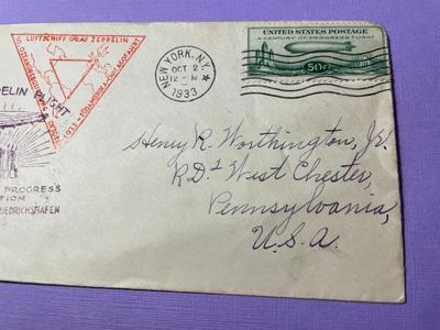 US C18 (1933) 50c "Baby Zep" Graf Zeppelin Century of Progress Cover Scarce.