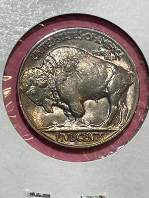 1938-D CHOICE BU CONDITION BUFFALO NICKEL FROM AN ORIGINAL ROLL (COIN-6).