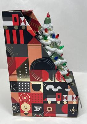 FAO Schwarz LED Vintage Ceramic Christmas Tree