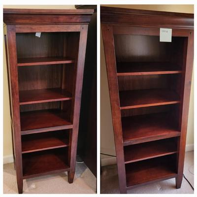 Pair Book Shelves 25x17x62 each