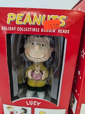 Peanuts Holiday Collectible Bobbin Heads Choice 1