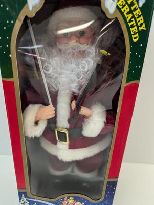 Battery Operated 16" Musical Christmas Moving Santa Figure
