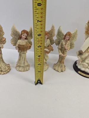 7 Pieces Of Resin Angel Figurines