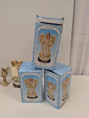 7 Pieces Of Resin Angel Figurines
