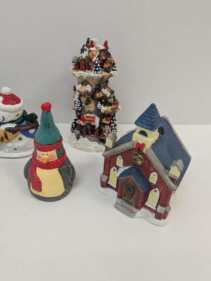 Holiday Christmas Decorations Lights And Bell