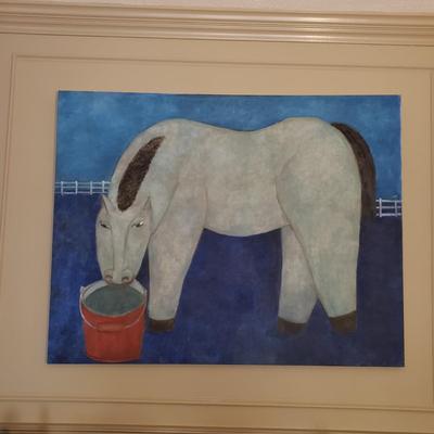 Grey Horse By Artist Kapnob (D-KD)