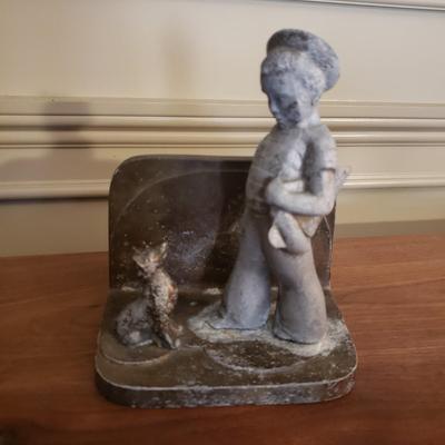 Frankart Bookend and A Cast Iron Sailor Bookend (D-KD)