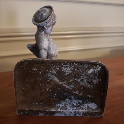 Frankart Bookend and A Cast Iron Sailor Bookend (D-KD)
