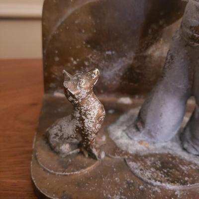 Frankart Bookend and A Cast Iron Sailor Bookend (D-KD)
