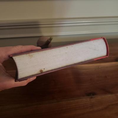 Sean O'Meallie Signed Fig and Book Sculpture (D-KD)