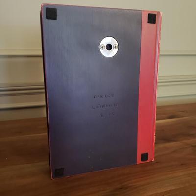 Sean O'Meallie Signed Fig and Book Sculpture (D-KD)