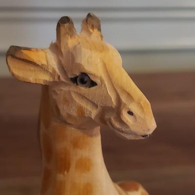 Hand Carved Jointed Wooden Shelf Sitter Jungle Animals (D-KD)
