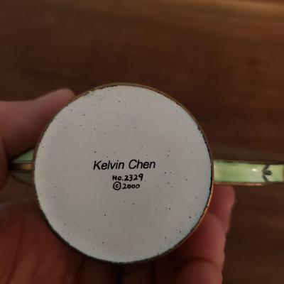 Kelvin Chen & Empress Arts Mini Enameled Cat-Themed Teapots (D-KD)