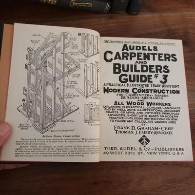 Vintage Audel's 'Carpenters and Builders Guides' and Odhams Press Practical Advice Books (D-KD)
