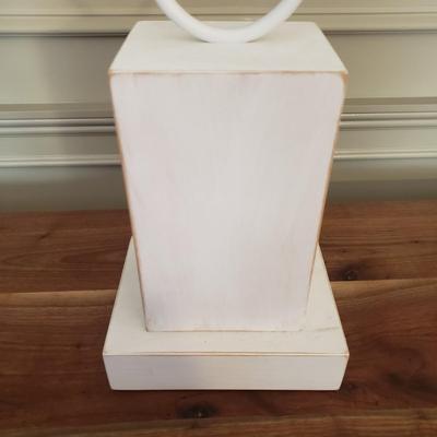 White Wood and Metal Sculpture (D-KD)