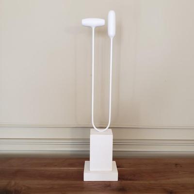 White Wood and Metal Sculpture (D-KD)