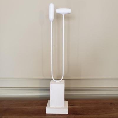 White Wood and Metal Sculpture (D-KD)