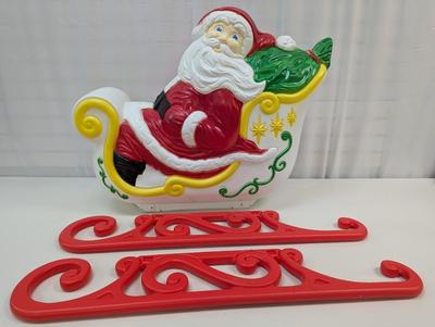 Illuminated Vintage Outdoor Santa & Sleigh