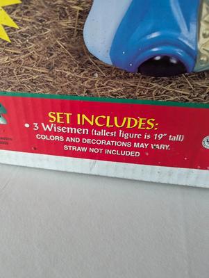 Illuminated Wise Men Set Tallest Figure 19"