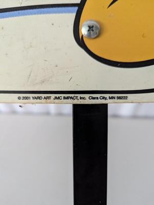2001 Plastic Winnie The Pooh Yard Sign
