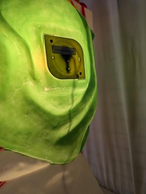 Vintage Blowmold Santa Claus Toy Bag Blow Mold Light With Cord. Approx 40" Christmas Lawn Art Statue Figure