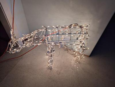 Articulated Illuminated Reindeer Figure Yard Art