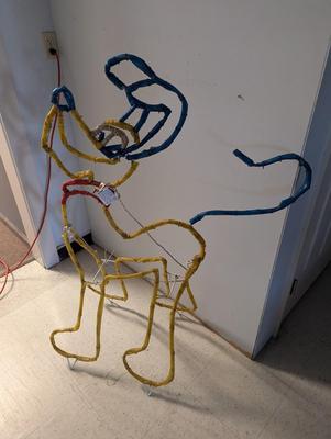 Illuminated Dog Yard Art