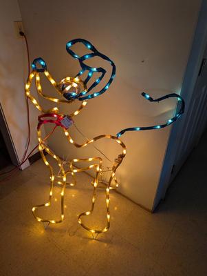 Illuminated Dog Yard Art