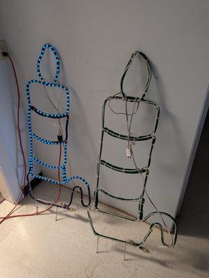 Illuminated Yard Art Christmas Stockings Lawn Decor