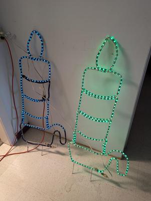 Illuminated Yard Art Christmas Stockings Lawn Decor