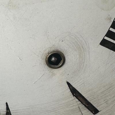 LOT 23: Vintage Inlaid Wooden Wall Clock