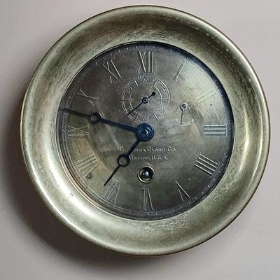 LOT 38: Chelsea Clock Co. Brass Maritime Ship Clock