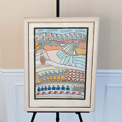 LOT 40: Shalom Moskowitz Lithograph Signed and Numbered