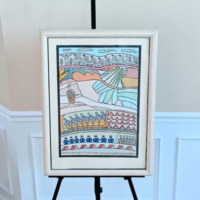 LOT 40: Shalom Moskowitz Lithograph Signed and Numbered