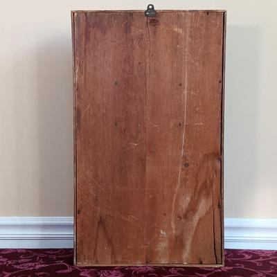 LOT 49: Antique New Haven Clock Co. Reverse Painted Thirty Hour Shelf Clock